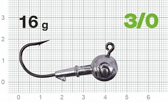 Джиг-головка Power 120 NP-1608  Nautilus Size 3/0 16гр 4 шт. (Серый) Не разборная