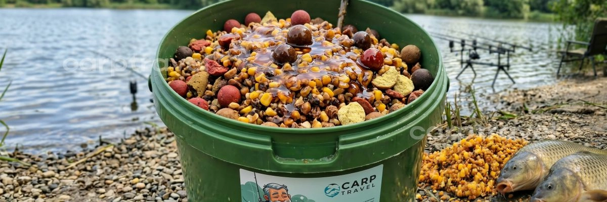 Рабочая прикормочная смесь для середины мая: зерно, бойлы, ликвиды