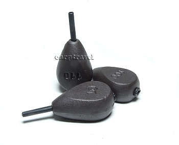 Грузило In-Line плоский Carptravel In-Line Flat Pear  3,5oz/100г
