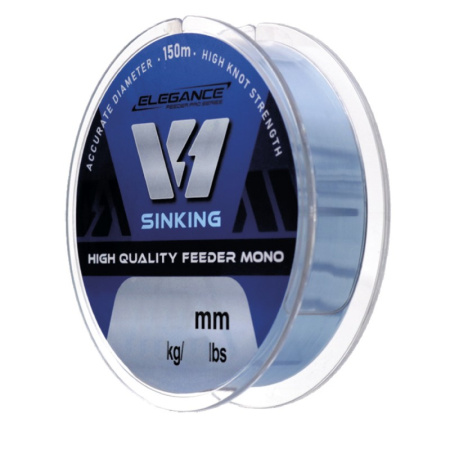 Монофильная леска Elegance Feeder V1  150м 5,16 кг0,22мм (синяя) 1