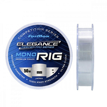 Поводочная леска Elegance Feeder Mono Rig  50м 2.67кг/0,168мм (Прозрачный) 