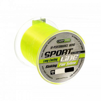Леска Carp Pro Sport Line Fluo Yellow  300м 7,0кг/0,31мм (Желтая) 