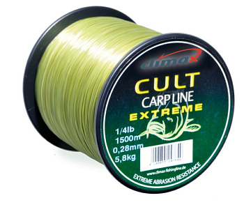 Леска Climax CULT Carp Extreme Line  1500м 4,4кг/0,28мм (Оливковая) 