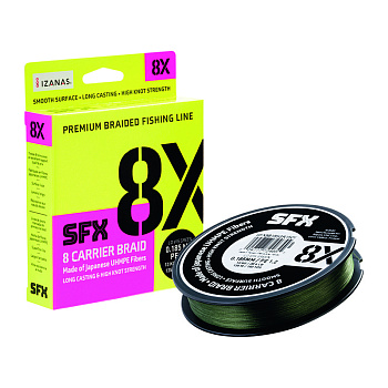 Плетеный шнур Sufix SFX 8X  135м 7,7кг/0,148мм (Зеленый) 