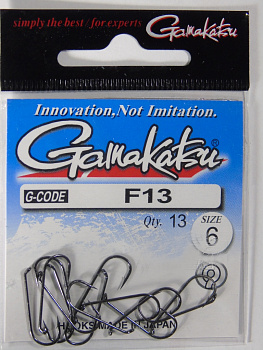 Крючки с колечком Gamakatsu  F-13 Size 12  