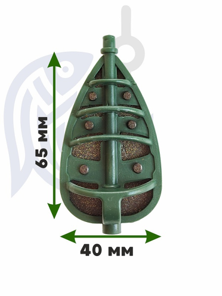 Набор неоснащенных кормушек Вектор 6 шт без пресс формы Tackle Fish Flat Method  70г