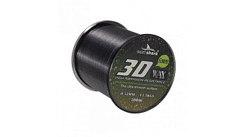 Леска EastShark 3D CAMO WAX  300м 13,5кг/0,32мм (Серый) 