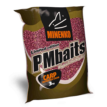 Прикормка сыпучая Minenko PMBaits Monster Crab 3 кг (Краб) 