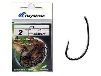 Крючки Hayabusa P-1 Size 4 Черный никель 