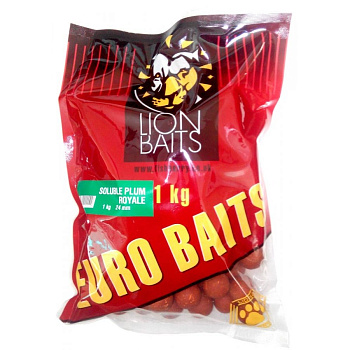 Бойлы пылящие Lion Baits Euro Baits Strawberry Jam 24мм 1 кг (Клубничный джем) 