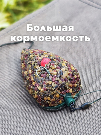 Набор неоснащенных кормушек Вектор 6 шт без пресс формы Tackle Fish Flat Method  120г